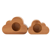 Load image into Gallery viewer, Toddlers mealtime Egg holders 100% sustainable bamboo Cloud Dippy Cups (Set of 2)