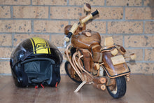 Load image into Gallery viewer, Fathers Day Gift Wood Motor bike model carved large 65cm length-YES sixty five cm !