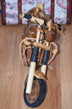 Load image into Gallery viewer, Fathers Day Gift Motorbike wooden 52 cm sculpture model hand made replica 1/5th scale Cruiser motorbike.