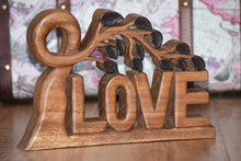 Load image into Gallery viewer, Mothers Day Gift Wooden carved LOVE words decoration 33 cm long