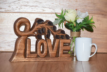 Load image into Gallery viewer, Mothers Day Gift Wooden carved LOVE words decoration 33 cm long