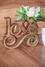 Load image into Gallery viewer, Wooden carved LOVE words decoration 33 cm long