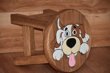 Load image into Gallery viewer, Kids furniture Wooden Stool Puppy Dog Chair Toddlers Step Sitting
