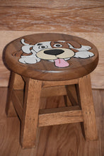 Load image into Gallery viewer, Kids furniture Wooden Stool Puppy Dog Chair Toddlers Step Sitting