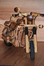 Load image into Gallery viewer, Fathers Day Gift Motorbike wooden 52 cm sculpture model hand made replica 1/5th scale Cruiser motorbike.