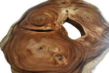 Load image into Gallery viewer, Large exquisite Saur Wood Round Coffee Table, large circumference 118 cm x 112 cm x 9 cm one of kind 100% unique designed by nature