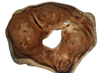Load image into Gallery viewer, Large exquisite Saur Wood Round Coffee Table, large circumference 118 cm x 112 cm x 9 cm one of kind 100% unique designed by nature