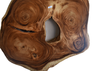 Load image into Gallery viewer, Large exquisite Saur Wood Round Coffee Table, large circumference 118 cm x 112 cm x 9 cm one of kind 100% unique designed by nature