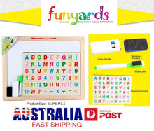 Load image into Gallery viewer, Chalk board and drawing double sided rotating 2 in 1 multi functional