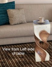 Load image into Gallery viewer, Double Twist stool side table Acacia wood Side Table/Corner Table Bar stool-76 cm height