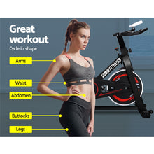 Load image into Gallery viewer, Everfit Spin Exercise Bike Cycling Fitness Commercial Home Workout Gym Black