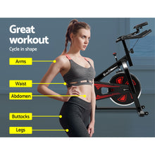 Load image into Gallery viewer, Everfit Spin Exercise Bike Cycling Fitness Commercial Home Workout Gym Equipment Black
