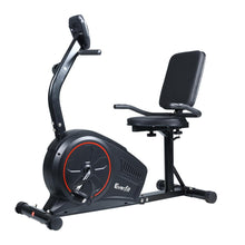 Load image into Gallery viewer, Everfit Magnetic Recumbent Exercise Bike Fitness Trainer Home Gym Equipment Black