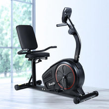 Load image into Gallery viewer, Everfit Magnetic Recumbent Exercise Bike Fitness Trainer Home Gym Equipment Black