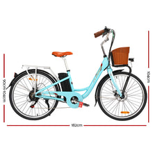 Load image into Gallery viewer, Phoenix 26 inch Electric Bike City Bicycle eBike e-Bike Urban Blue