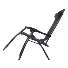 Load image into Gallery viewer, Gardeon Set of 2 Zero Gravity Chairs Reclining Outdoor Furniture Sun Lounge Folding Camping Lounger Black