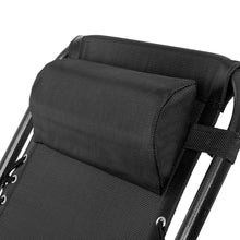 Load image into Gallery viewer, Gardeon Set of 2 Zero Gravity Chairs Reclining Outdoor Furniture Sun Lounge Folding Camping Lounger Black