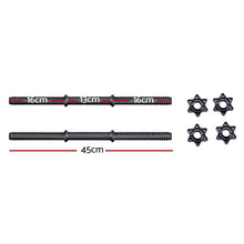 Load image into Gallery viewer, Everfit 45cm Dumbbell Bar Set Pair Weight Home Gym Exercise Fitness