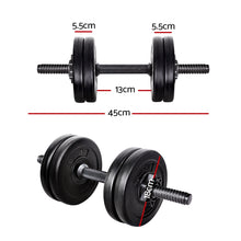 Load image into Gallery viewer, Everfit 12KG Dumbbell Set Dumbbells Weight Plates Home Gym Fitness Exercise