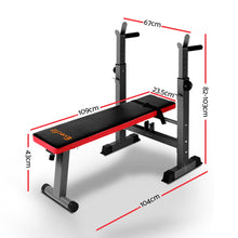 Load image into Gallery viewer, Everfit Multi-Station Weight Bench Press Weights Equipment Fitness Home Gym Red