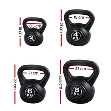 Load image into Gallery viewer, 22kg Kettlebell Kettlebells Set Kettle Bell Bells Kit Weight Fitness Exercise