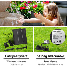 Load image into Gallery viewer, Gardeon 4 Tier Solar Powered Water Fountain with Light - Sand Beige