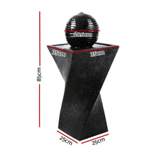 Load image into Gallery viewer, Gardeon Solar Powered Water Fountain Twist Design with Lights