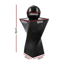 Load image into Gallery viewer, Gardeon Solar Powered Water Fountain Twist Design with Lights