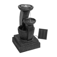 Load image into Gallery viewer, Gardeon 3 Tier Solar Powered Water Fountain with Light - Blue