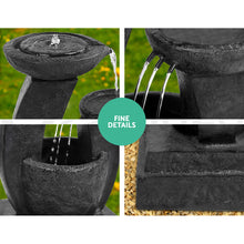Load image into Gallery viewer, Gardeon 3 Tier Solar Powered Water Fountain with Light - Blue