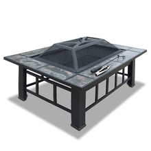 Load image into Gallery viewer, Fire Pit BBQ Grill Stove Table Ice Pits Patio Fireplace Heater 3 IN 1