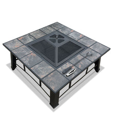 Load image into Gallery viewer, Fire Pit BBQ Grill Smoker Table Outdoor Garden Ice Pits Wood Firepit