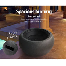 Load image into Gallery viewer, Grillz Outdoor Portable Fire Pit Bowl Wood Burning Patio Oven Heater Fireplace