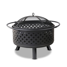Load image into Gallery viewer, Fire Pit BBQ Grill Smoker Portable Outdoor Fireplace Patio Heater Pits 30"