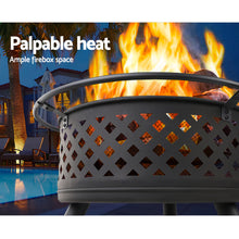 Load image into Gallery viewer, Fire Pit BBQ Grill Smoker Portable Outdoor Fireplace Patio Heater Pits 30"