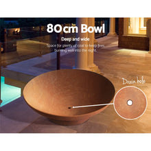 Load image into Gallery viewer, Grillz Outdoor Fire Pit Garden Charcoal Fireplace Patio Heater Vintage Pits 80CM