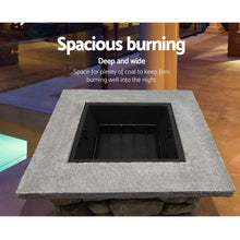 Load image into Gallery viewer, Grillz Fire Pit Outdoor Table Charcoal Garden Fireplace Backyard Firepit Heater