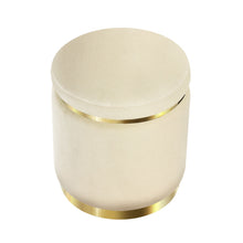 Load image into Gallery viewer, Artiss Round Velvet Foot Stool Ottoman Foot Rest Pouffe Padded Seat Footstool