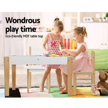 Load image into Gallery viewer, Keezi Kids Table and Chair Set Activity Chalkboard Toys Storage Desk Drawing