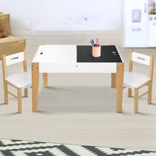 Load image into Gallery viewer, Keezi Kids Table and Chair Set Activity Chalkboard Toys Storage Desk Drawing