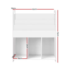 Load image into Gallery viewer, Keezi Kids Bookcase Childrens Bookshelf Display Cabinet Toys Storage Organizer