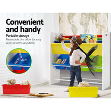 Load image into Gallery viewer, Keezi Kids Bookcase Childrens Bookshelf Toy Storage Organizer Display Rack Book