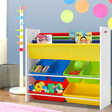 Load image into Gallery viewer, Keezi Kids Bookcase Childrens Bookshelf Toy Storage Organizer Display Rack Book