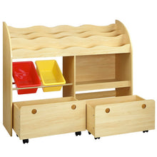 Load image into Gallery viewer, Keezi Kids Bookcase Children Bookshelf Toy Storage Box Organizer Display Rack