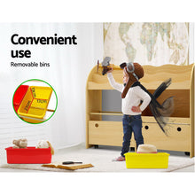 Load image into Gallery viewer, Keezi Kids Bookcase Children Bookshelf Toy Storage Box Organizer Display Rack