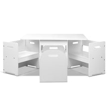 Load image into Gallery viewer, Keezi Kids Multi-function Table and Chair Hidden Storage Box Toy Activity Desk