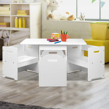 Load image into Gallery viewer, Keezi Kids Multi-function Table and Chair Hidden Storage Box Toy Activity Desk