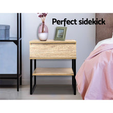 Load image into Gallery viewer, Artiss Chest Style Metal Bedside Table