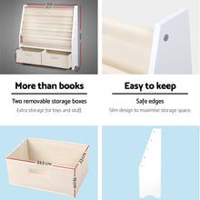 Load image into Gallery viewer, Keezi 4 tier Kids Bookshelf Wooden Bookcase Children Toy Organiser Display Rack