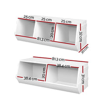 Load image into Gallery viewer, Keezi Kids Toy Box Stackable Bookshelf Storage Organiser Bookcase Shelf
